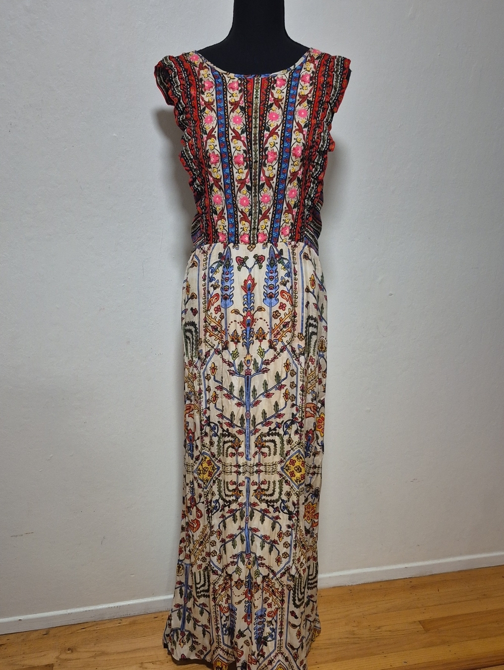 Anthropologie Valerie Embroidered Maxi Dress Sz 16 Excellent Condition - Picture 3 of 15